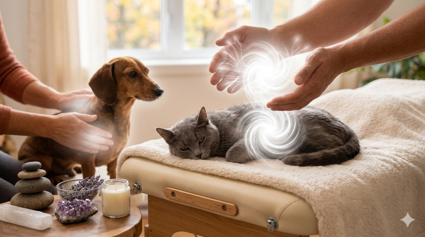 Soins énergétiques animaliers — chat et chien